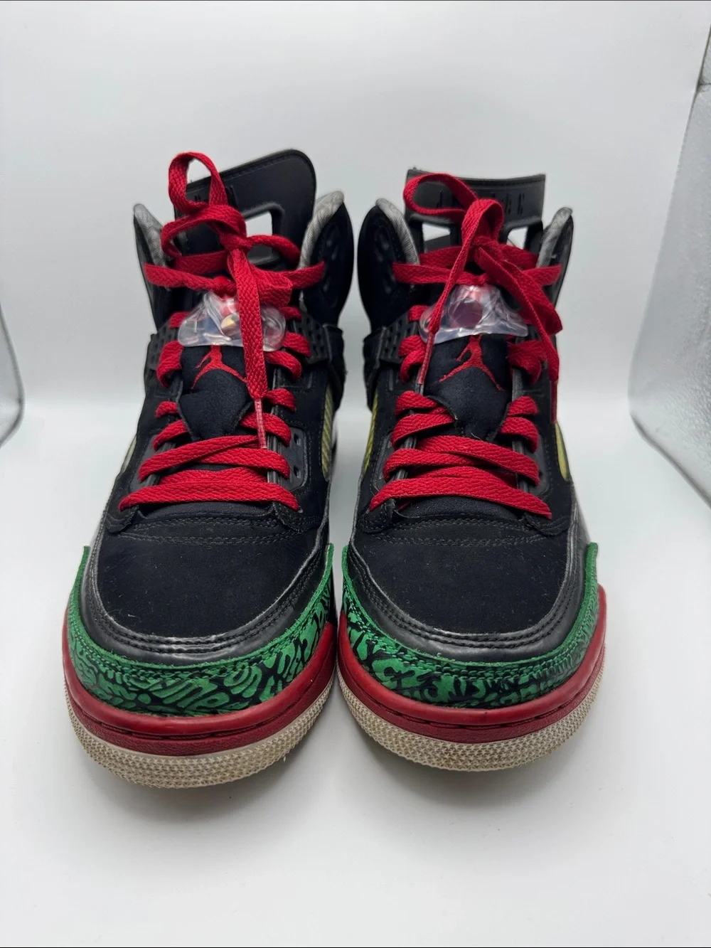 NIKE JORDAN SPIZIKE BLACK VARSITY RED MENS SIZE 9 315371-026